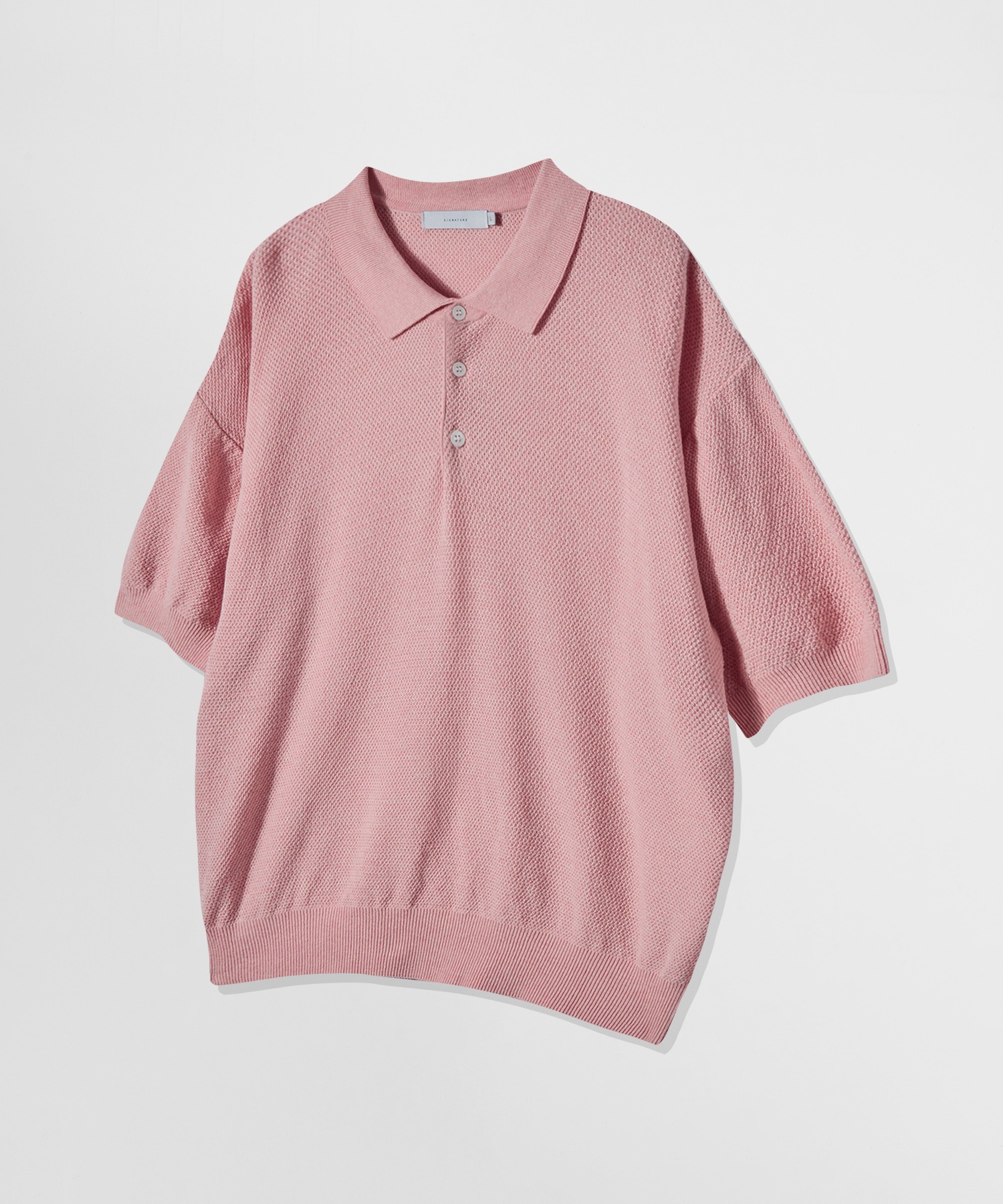PK 니트 하프 티셔츠[핑크]